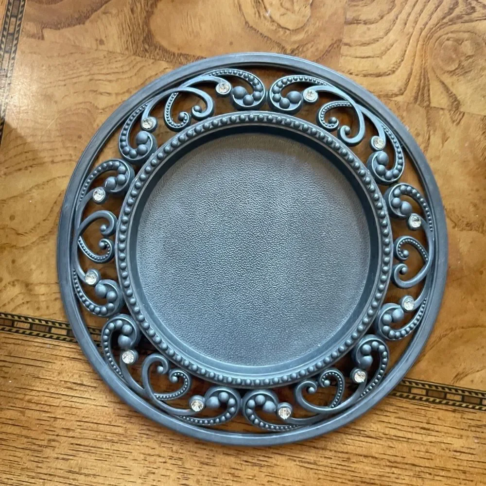 Silver Wrought Iron Looking Coasters